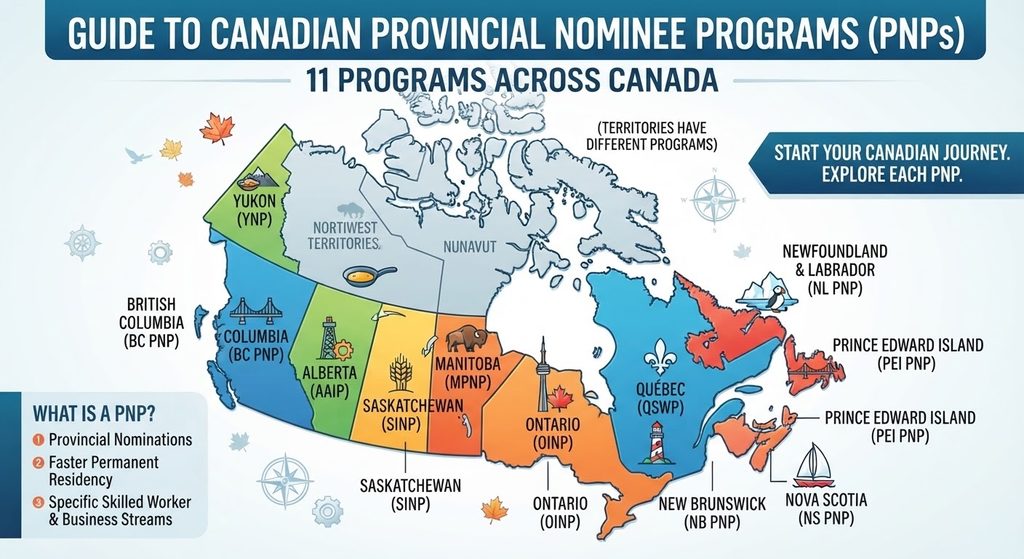 PNP Comparison Chart: All 11 Provinces & Territories 11 provincial nominee